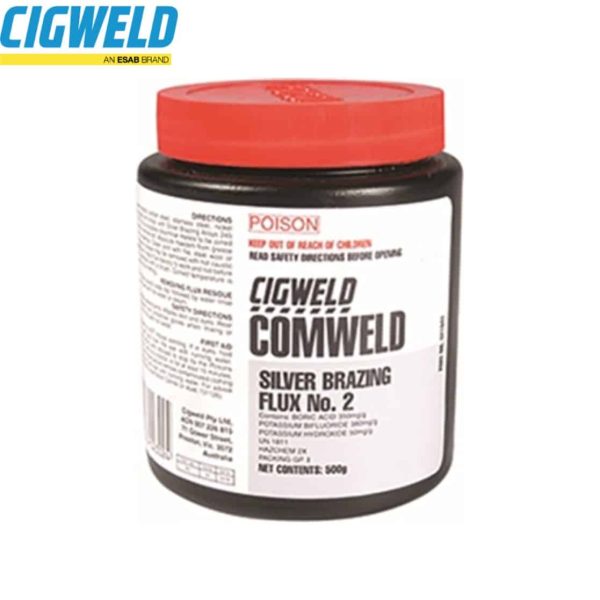 CIGWELD - Comweld SBA Flux No2,  500g Plastic Jar = 1 Each